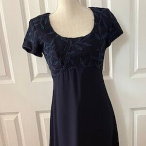 New Image Navy Blue Gown with Beading